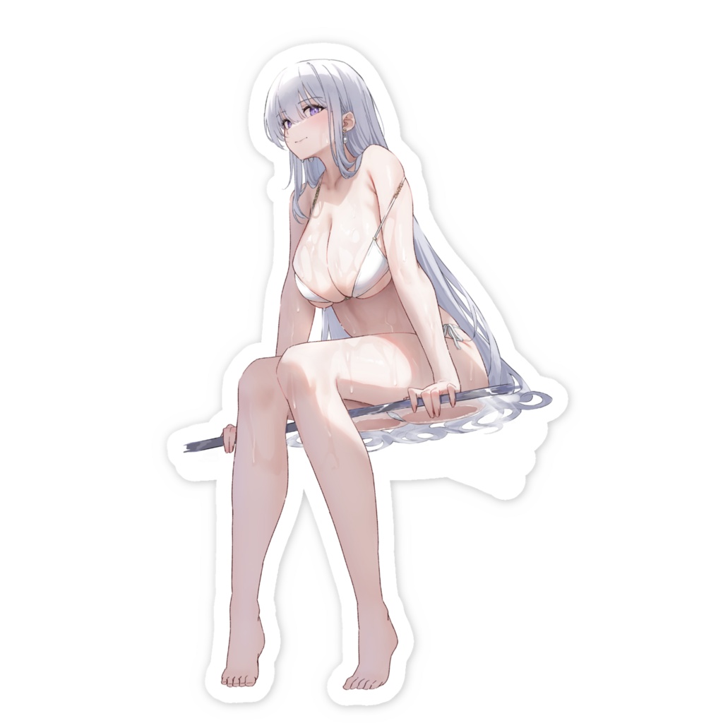 水着エンタープライズ スマホステッカー