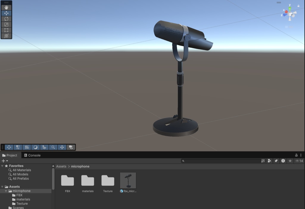【VRChat・Unity対応】3Dモデル マイク
