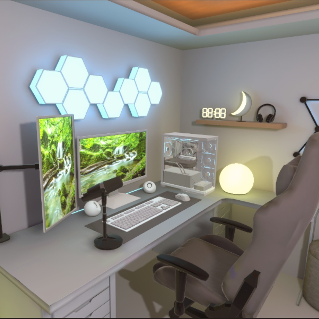 【VRchat・ワールド配布】Modern × GamingRoom ゲーミングルーム