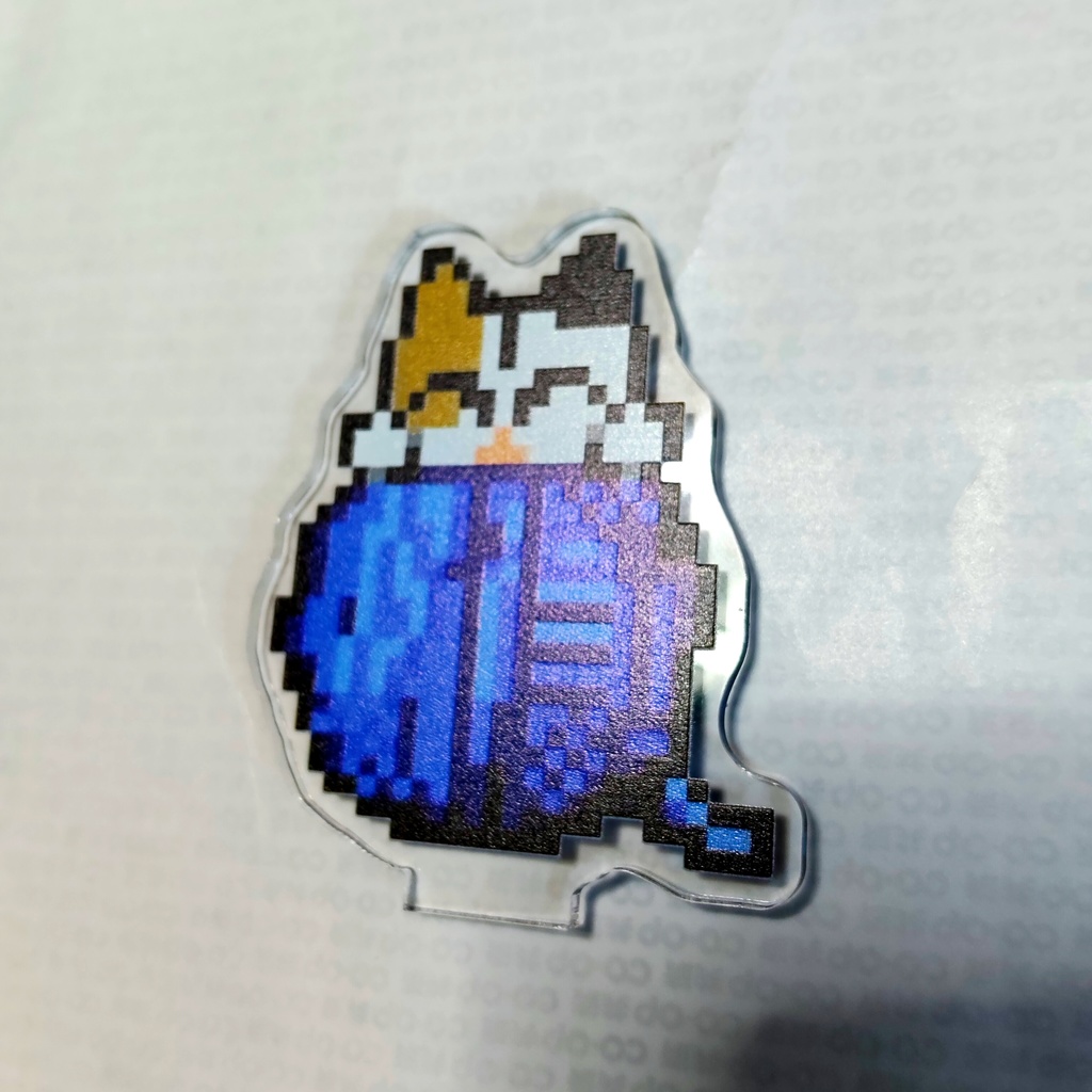 ドット猫がじゃれる!ぐらぐらアクリルスタンド