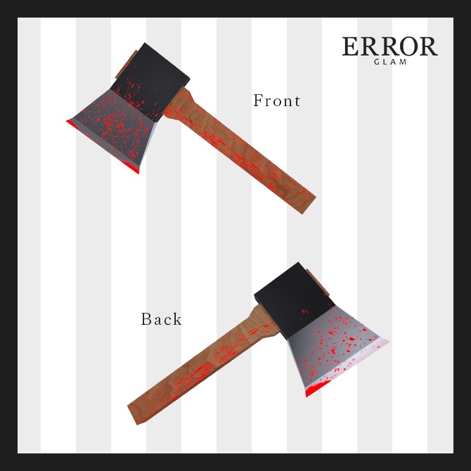 【無料/free】背負える不穏な斧【ハロウィン アイテム】