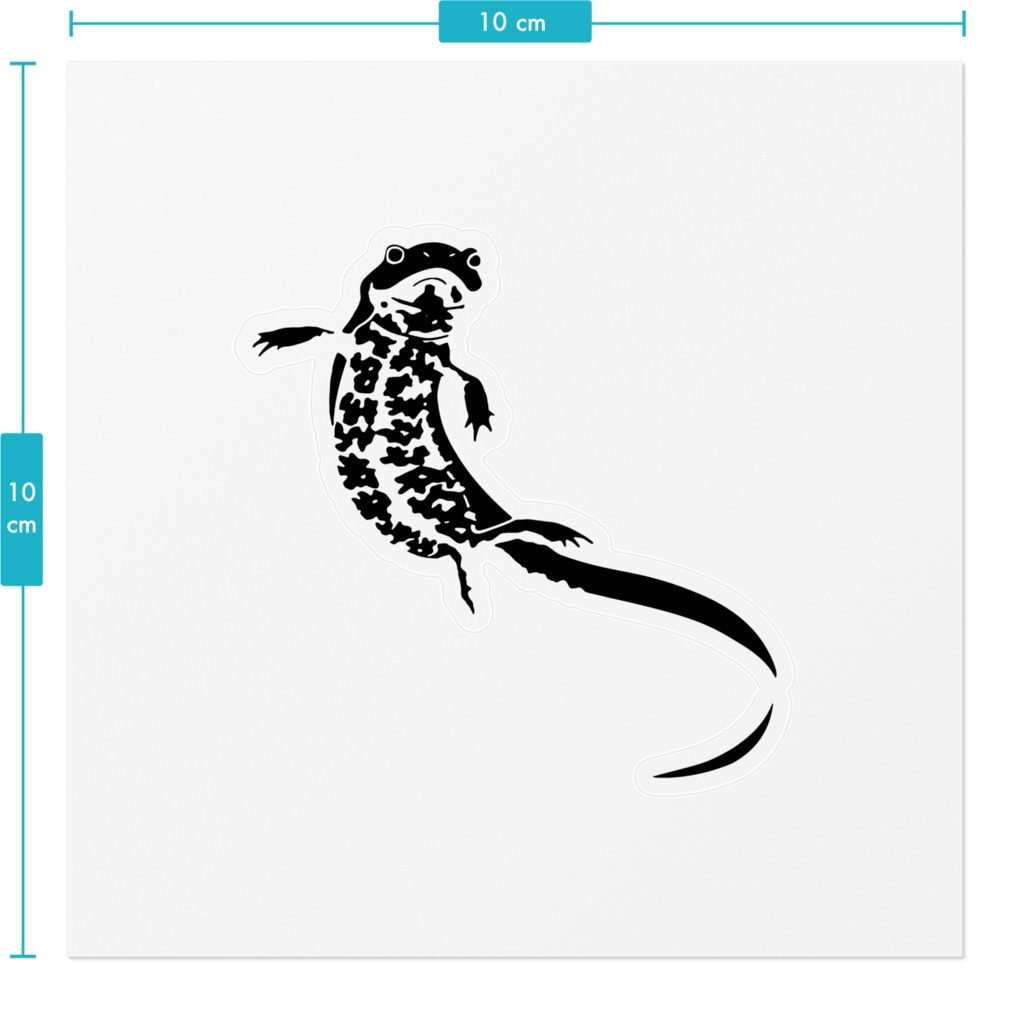 小さめイモリステッカー