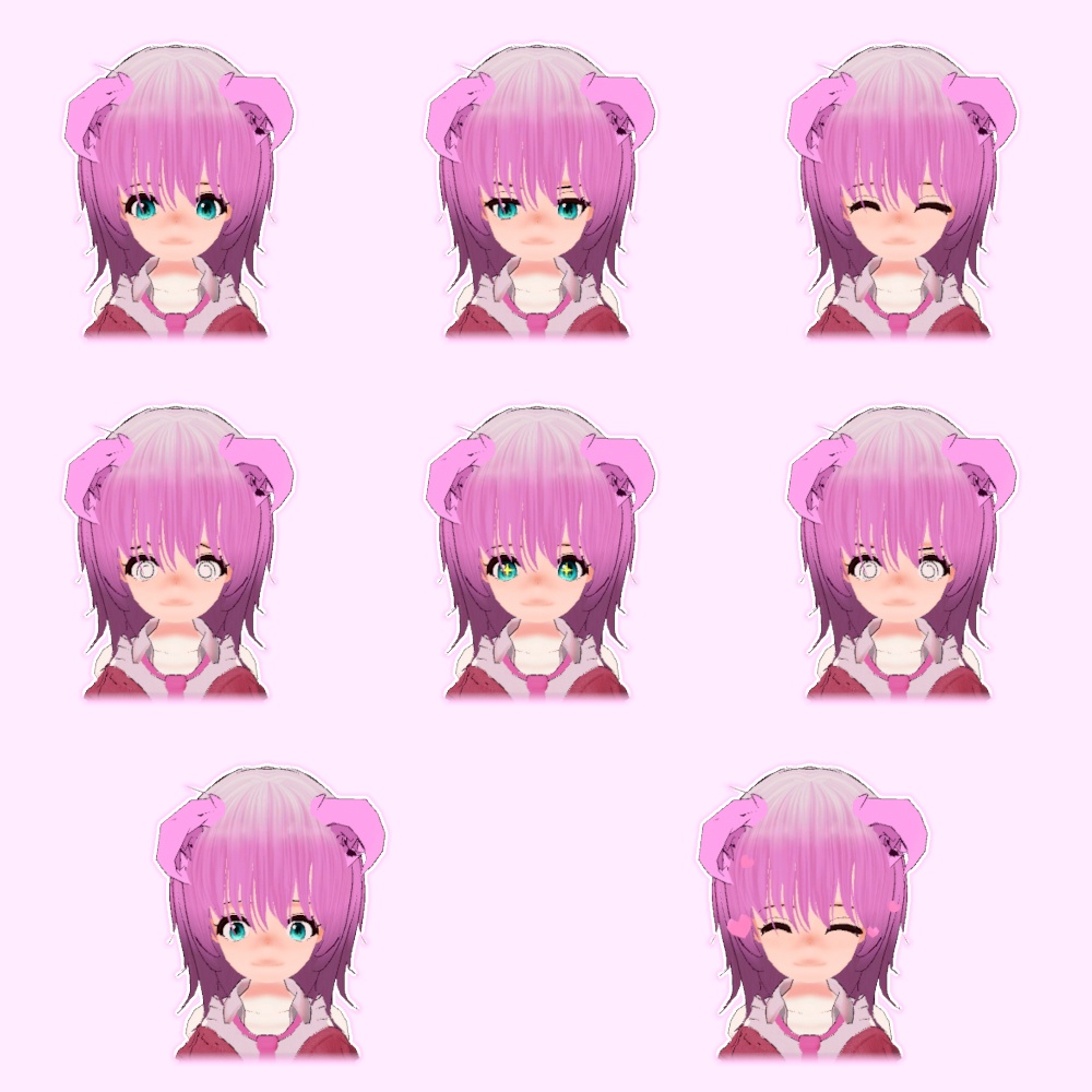 VRChat想定 オリジナル3Dモデル 猫爪さや