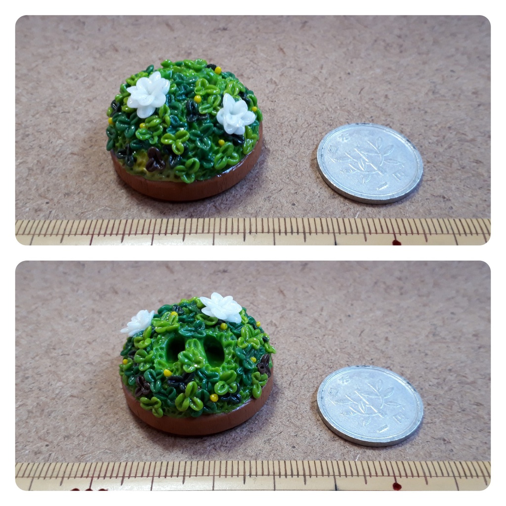 【三つ葉と白いお花】フォーチュンワンダフレンド足場