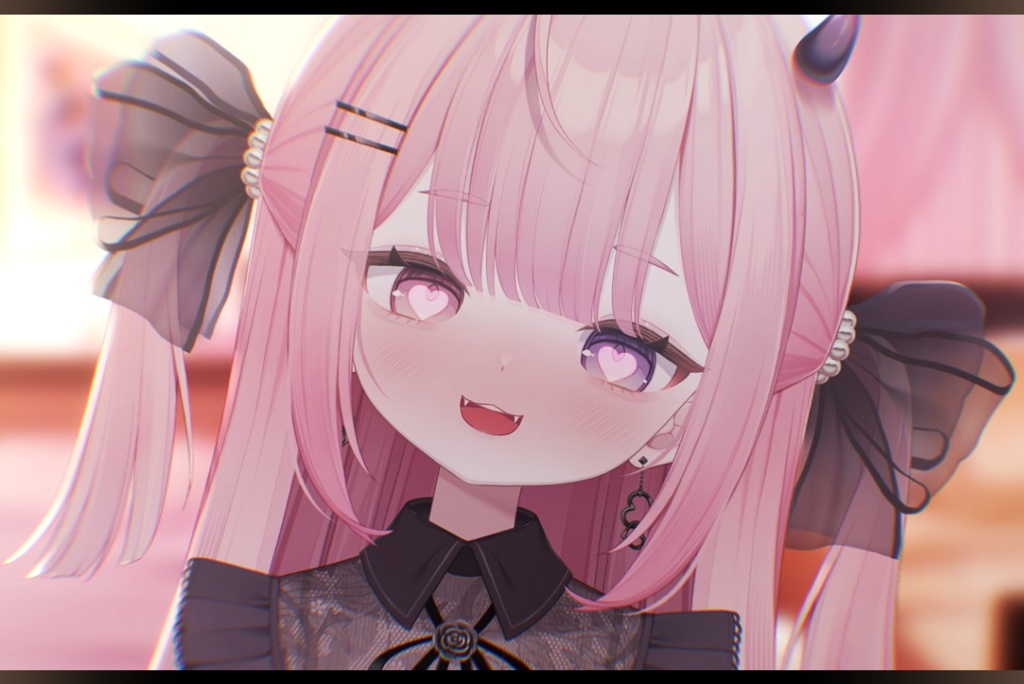 【限定1点】ピンク髪悪魔の女の子【Live2Dモデル】