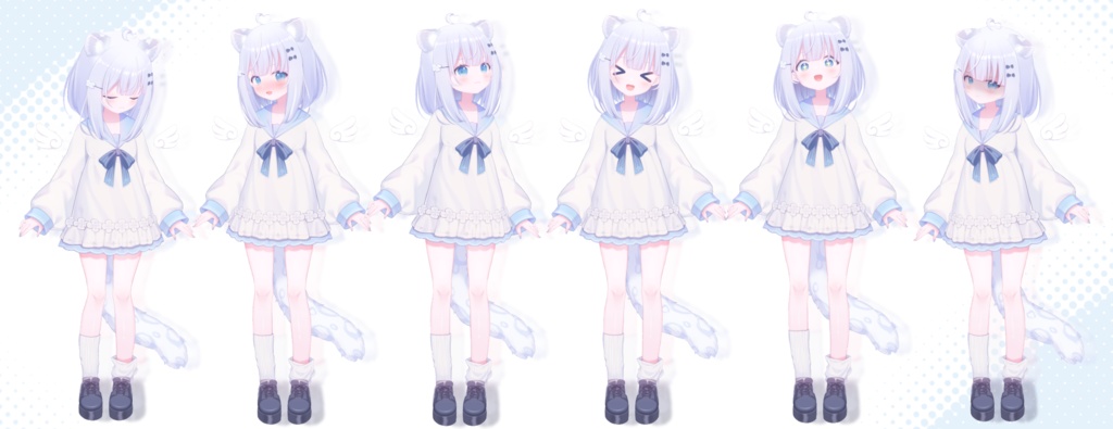 【汎用】ユキヒョウの女の子【Live2Dモデル】