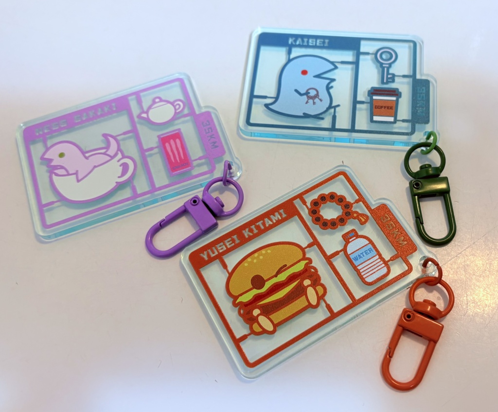 【非公式】プラモパーツアクキー 3SKM