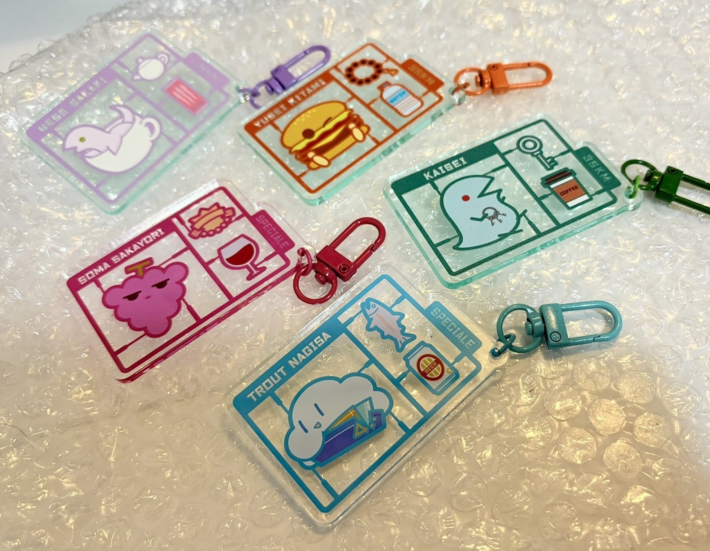 【非公式】プラモパーツアクキー だるねむ