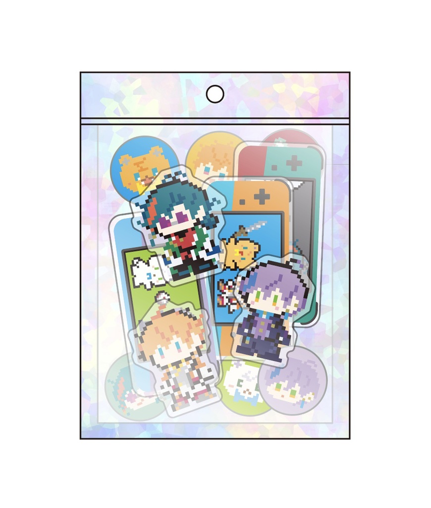 【非公式】ぷっくりフレークシール