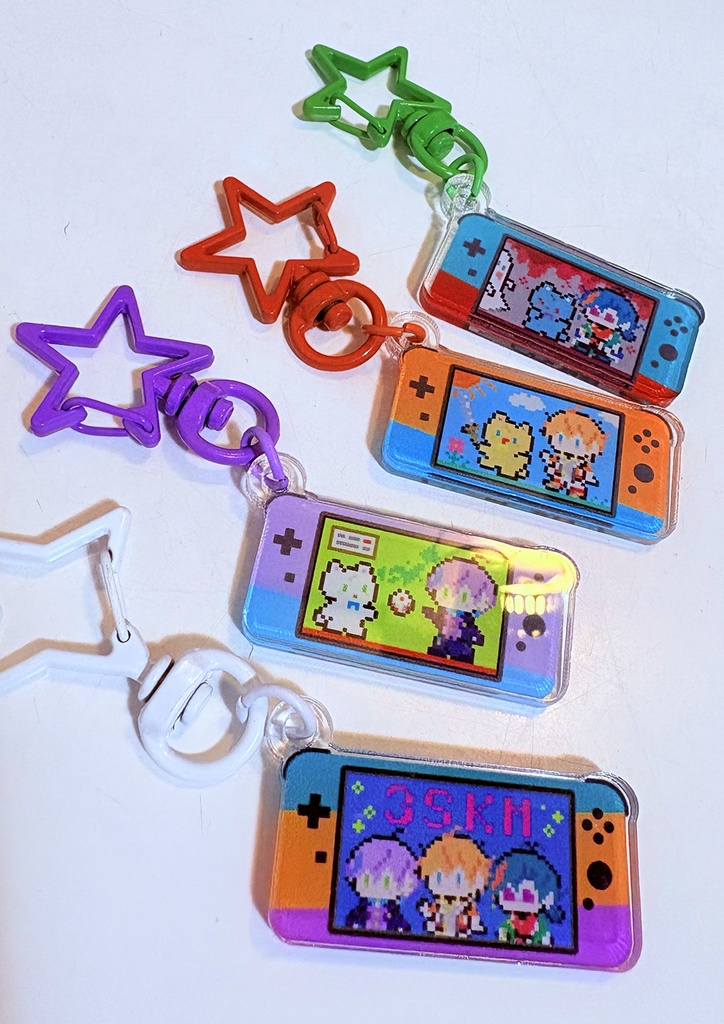 【非公式】3SKM&さんくまドット絵アクキー