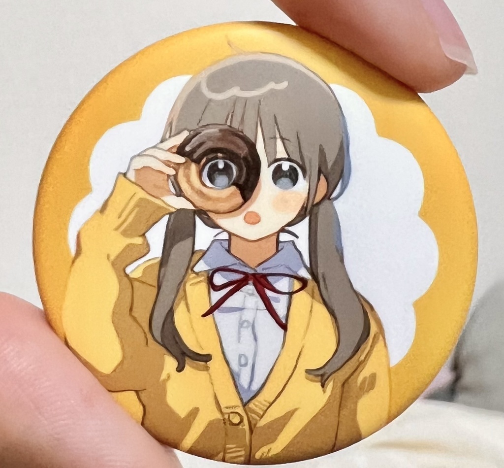 ドーナツガール缶バッジ