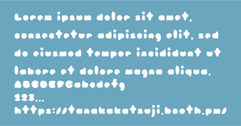 オリジナルフォント/Droplet Font