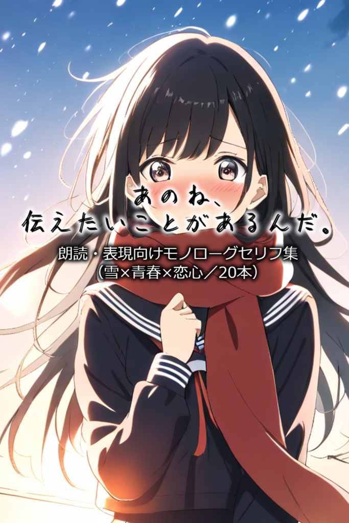 あのね、伝えたいことがあるんだ。-朗読・表現向けモノローグセリフ集(雪×青春×恋心/20本)
