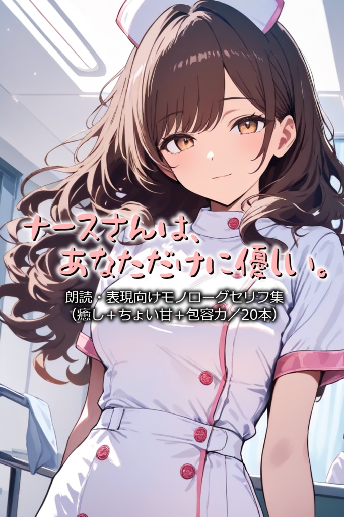 ナースさんは、あなただけに優しい。-朗読・表現向けモノローグセリフ集(癒し+ちょい甘+包容力/20本)