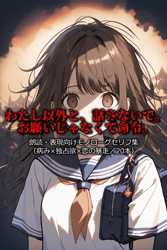 わたし以外と、話さないで。お願いじゃなくて命令。-朗読・表現向けモノローグセリフ集（病み×独占欲×恋の暴走／20本）