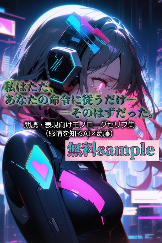 無料sample《私はただ、あなたの命令に従うだけ―そのはずだった。》-朗読・表現向けモノローグセリフ集(感情を知るAI×葛藤)