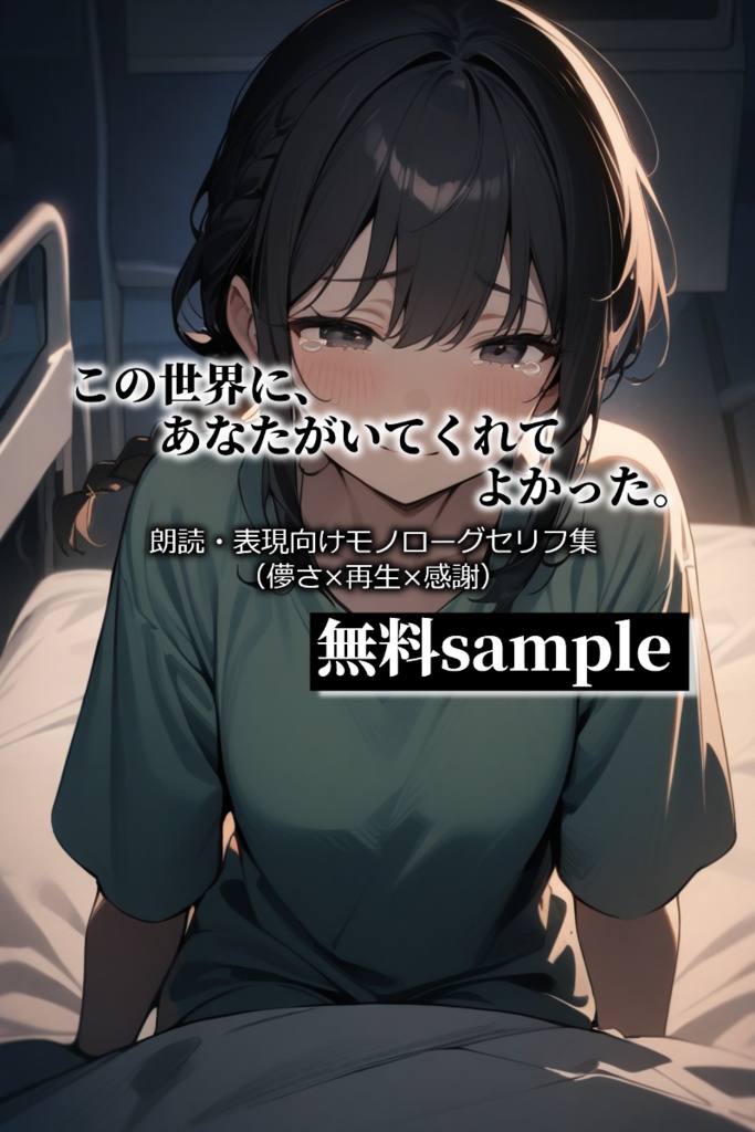 無料sample《この世界に、あなたがいてくれてよかった。》-朗読・表現向けモノローグセリフ集（儚さ×再生×感謝）