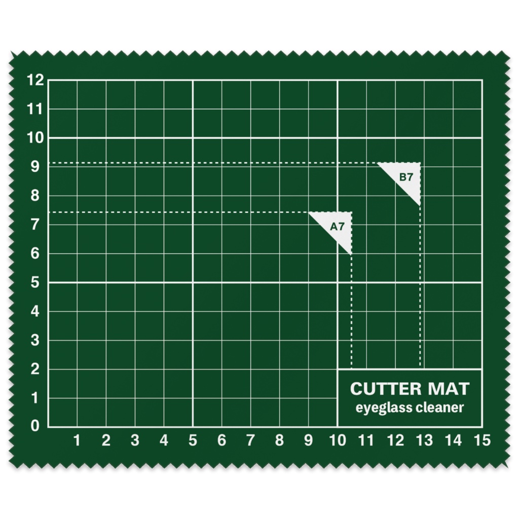 【6色】カッターマットなメガネ拭き