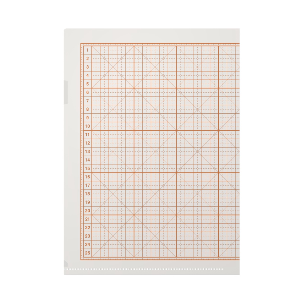 【6色】工作用紙なクリアファイル