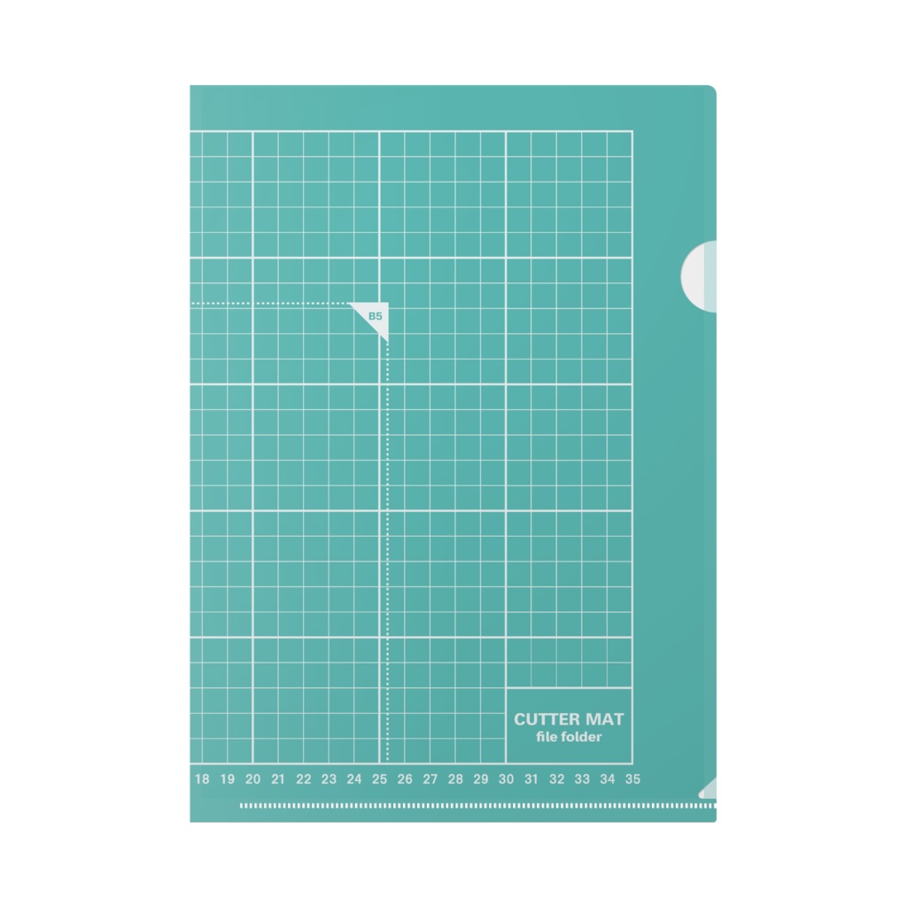 【6色】カッターマットなクリアファイル