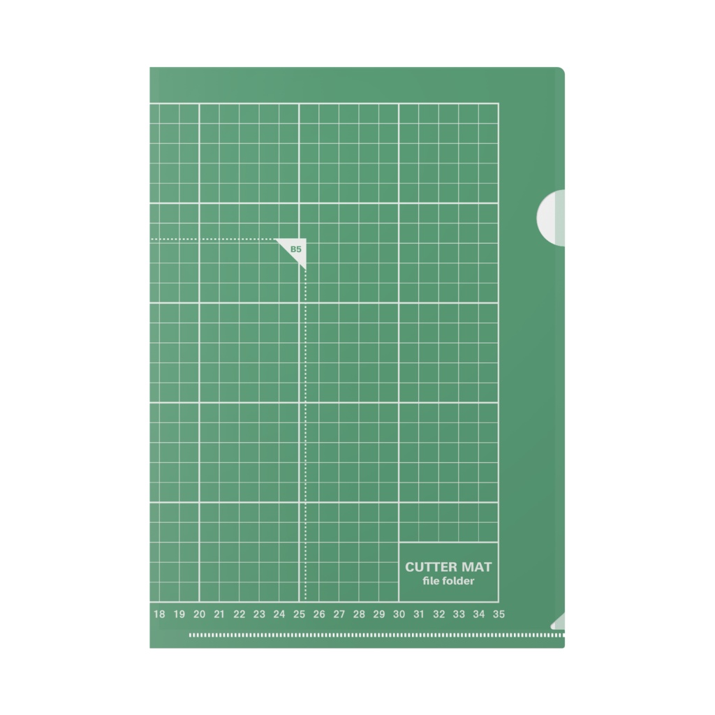 【6色】カッターマットなクリアファイル