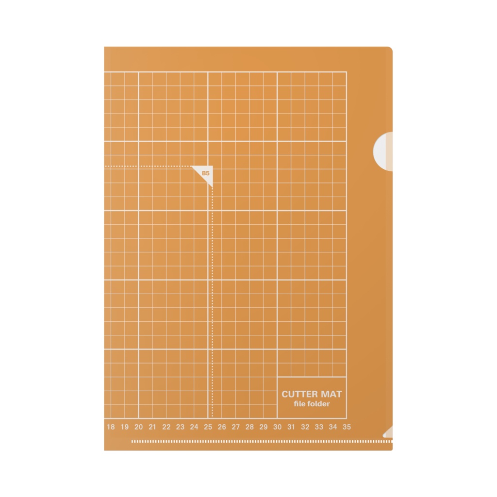 【6色】カッターマットなクリアファイル