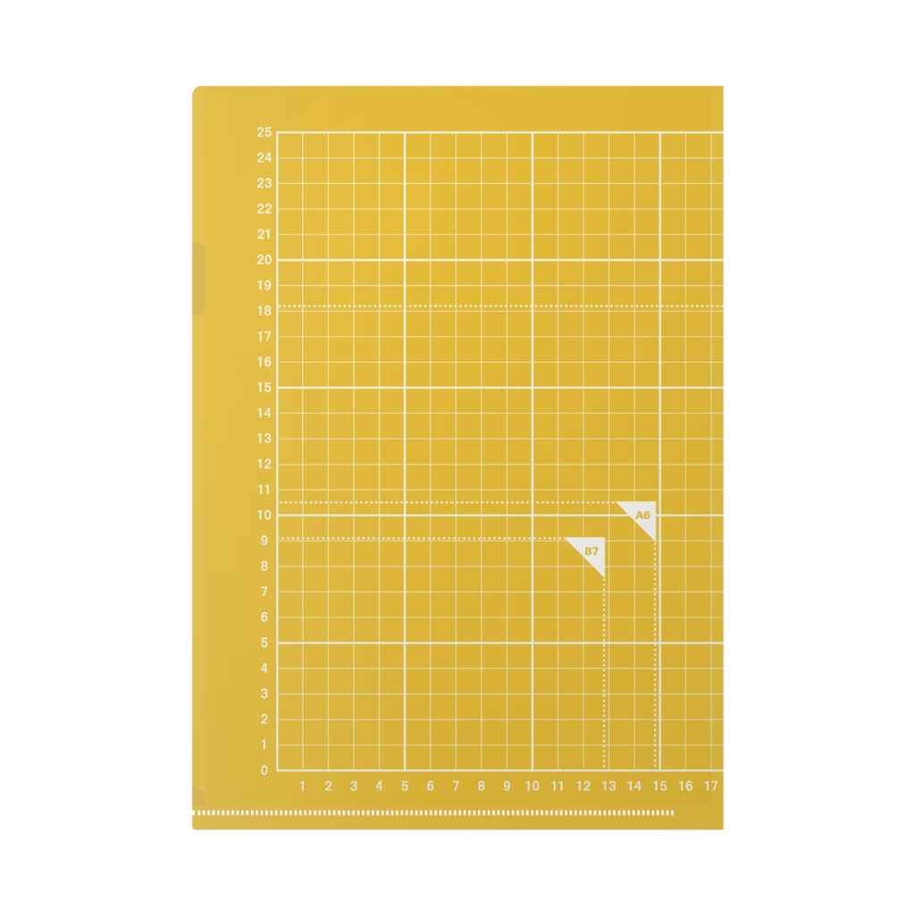 【6色】カッターマットなクリアファイル