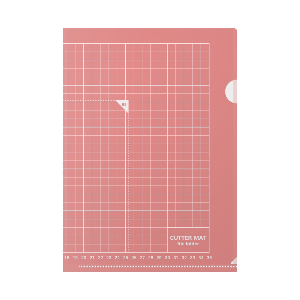 【6色】カッターマットなクリアファイル