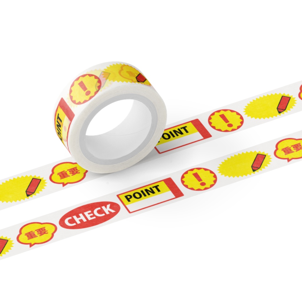 注目させたい、販促シール風マステ