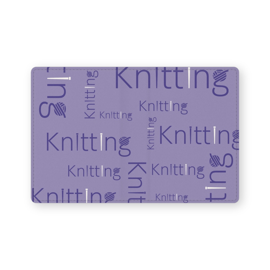 本屋のブックカバー風名刺入れ(編み物)