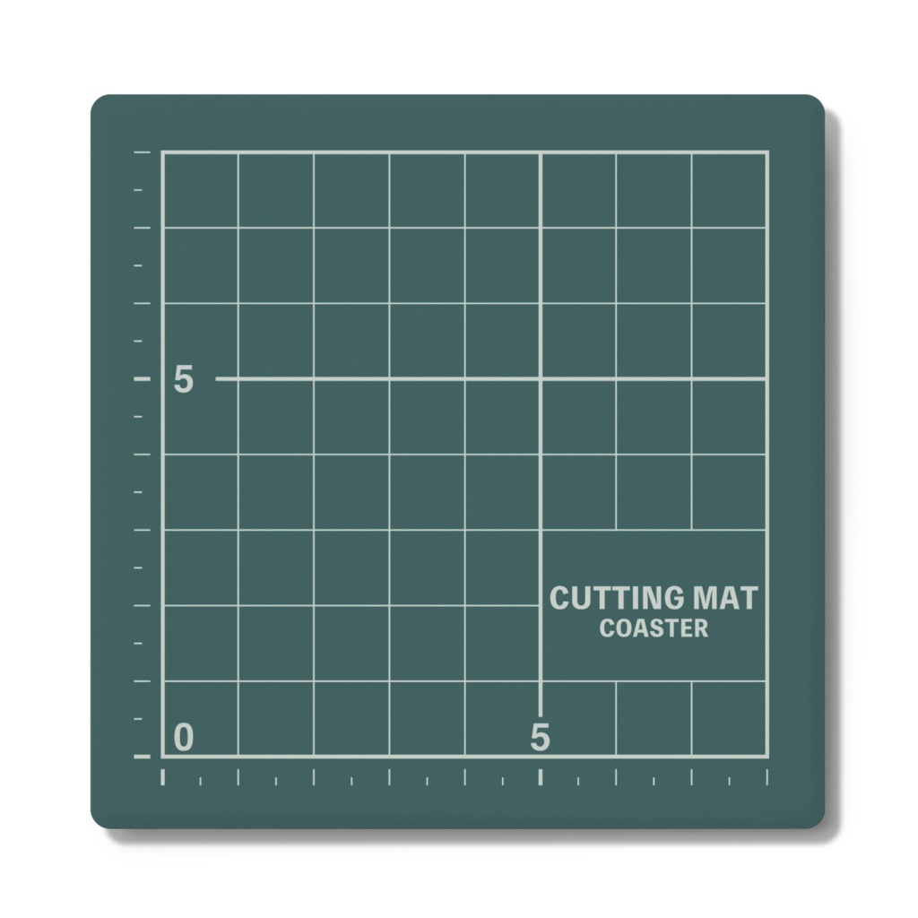 カッターマットなコースター