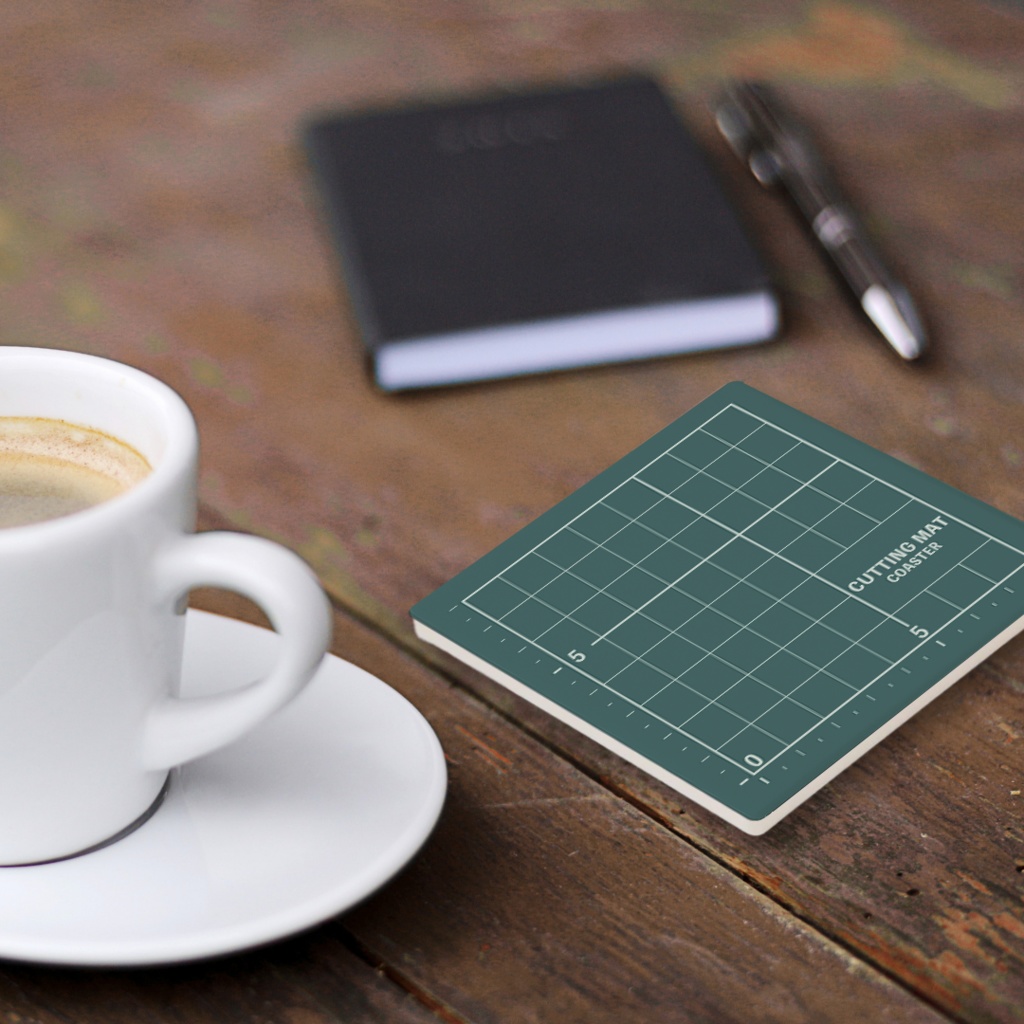 カッターマットなコースター