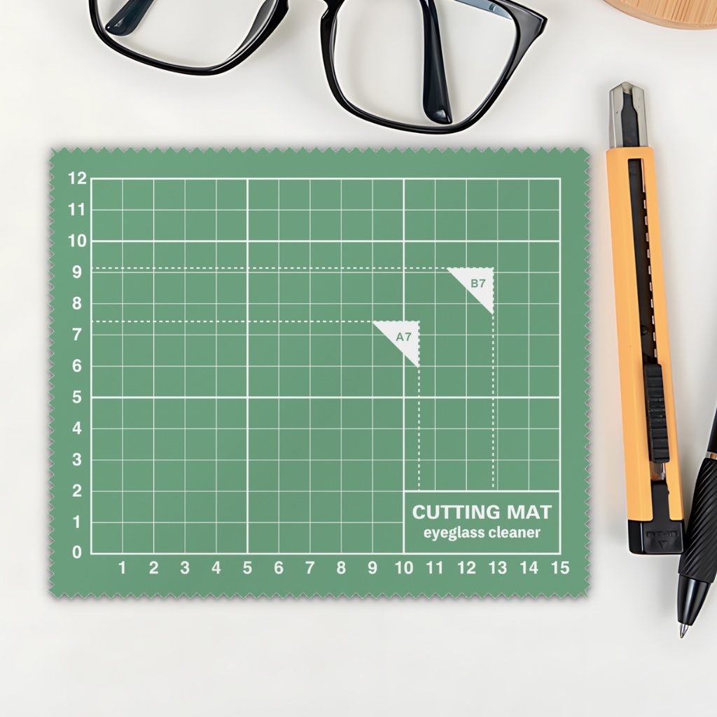 【6色】カッターマットなメガネ拭き②
