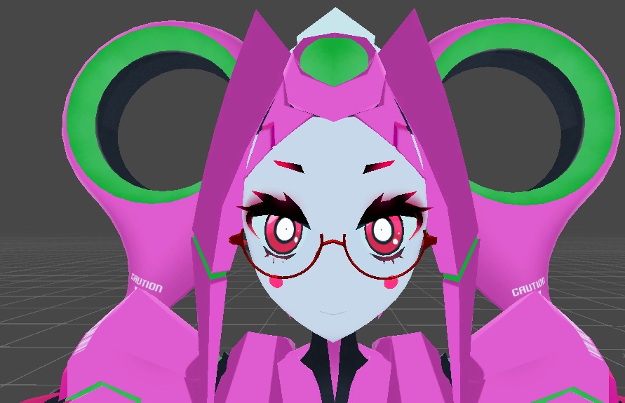 【無料】Mestica用　アンダーリム眼鏡