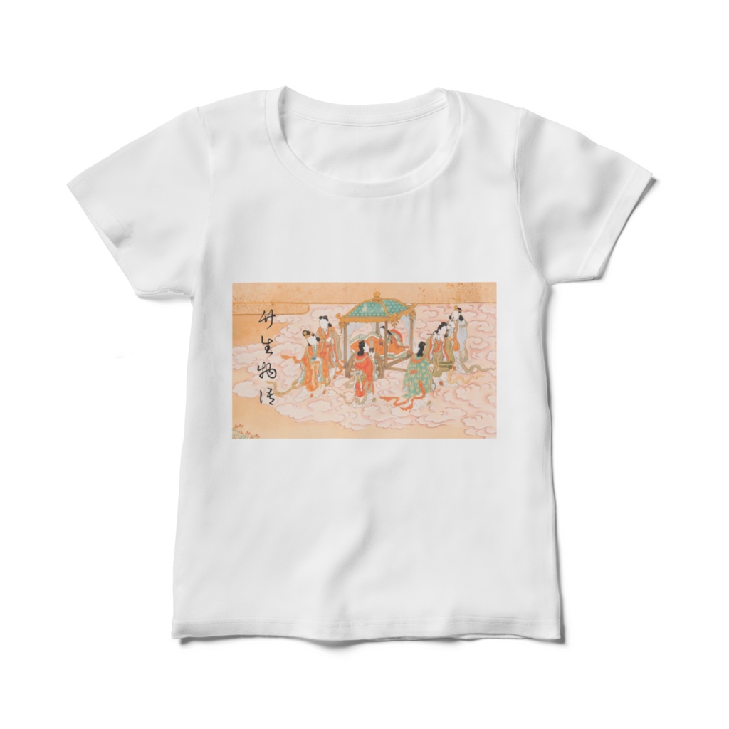 竹生物語レディースTシャツ(笙・横笛・尺八)