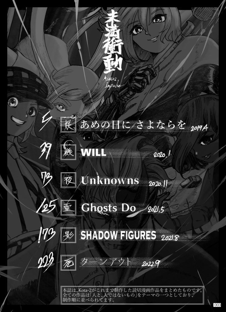 コミティア145新刊セット「鍛」&「未満衝動」