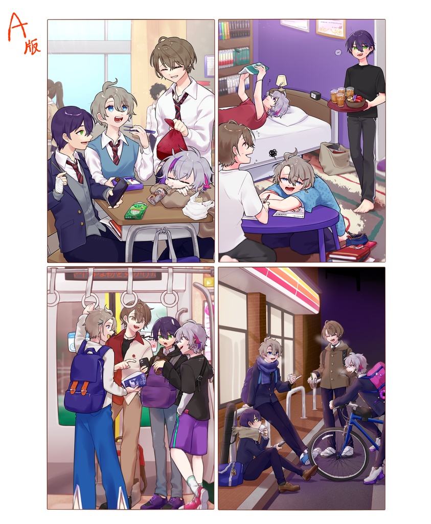 【非公式】ろふまお学パロ ポストカードセット