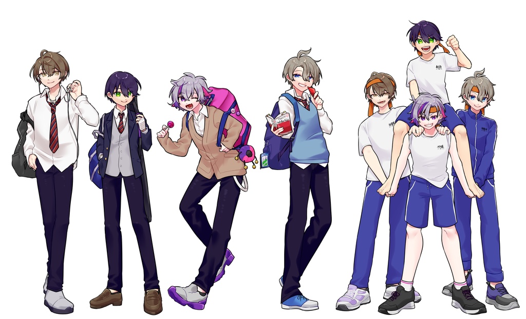 【非公式】ろふまお学パロ アクリルスタンド