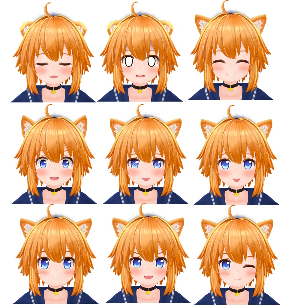 VRChat向け3Dアバター「くりねこちゃん」