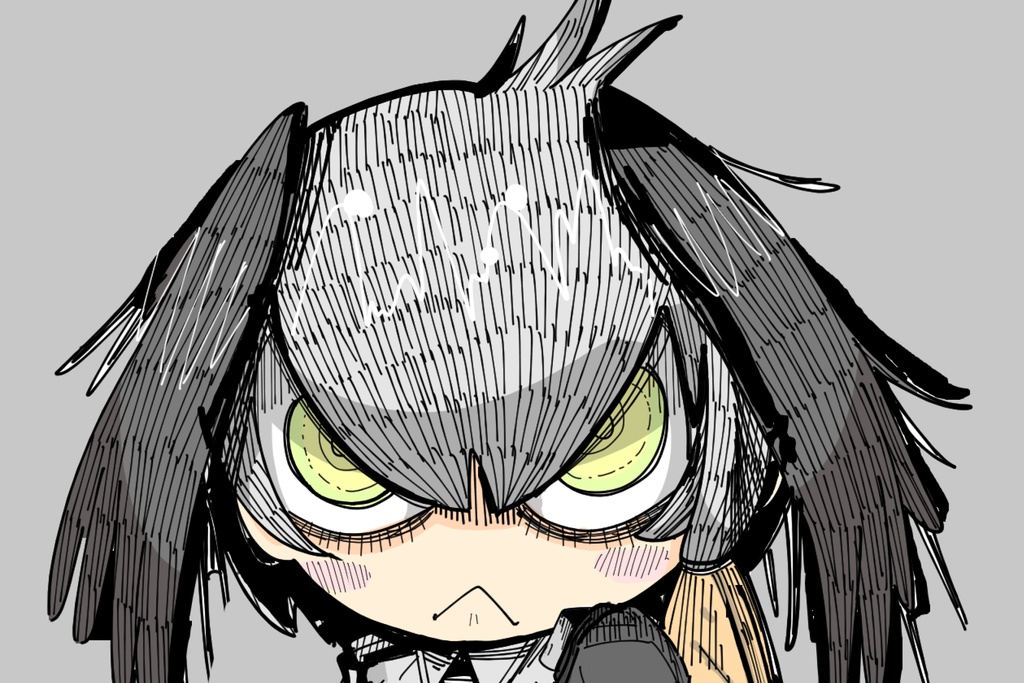 ハシビロコウちゃん(眼力強め)