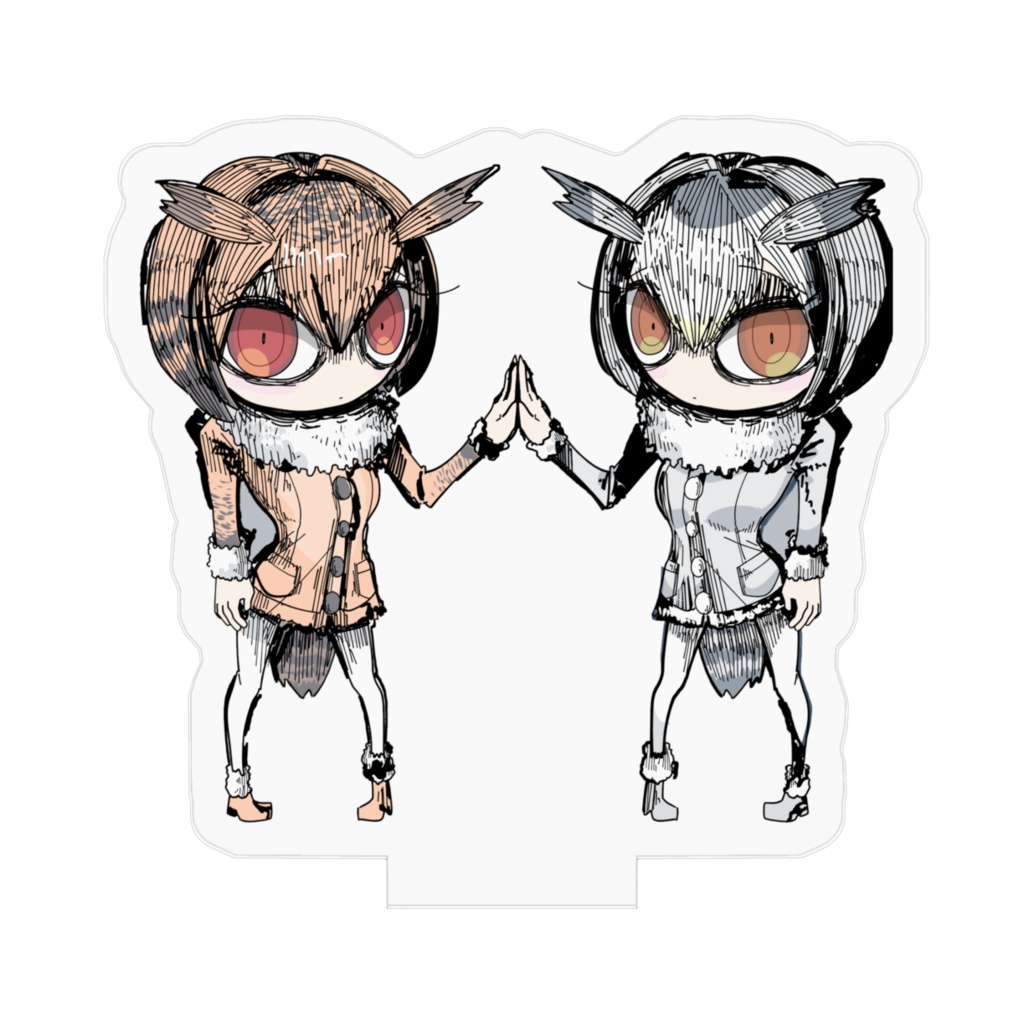 コノハ博士とミミ助手アクリルフィギュア