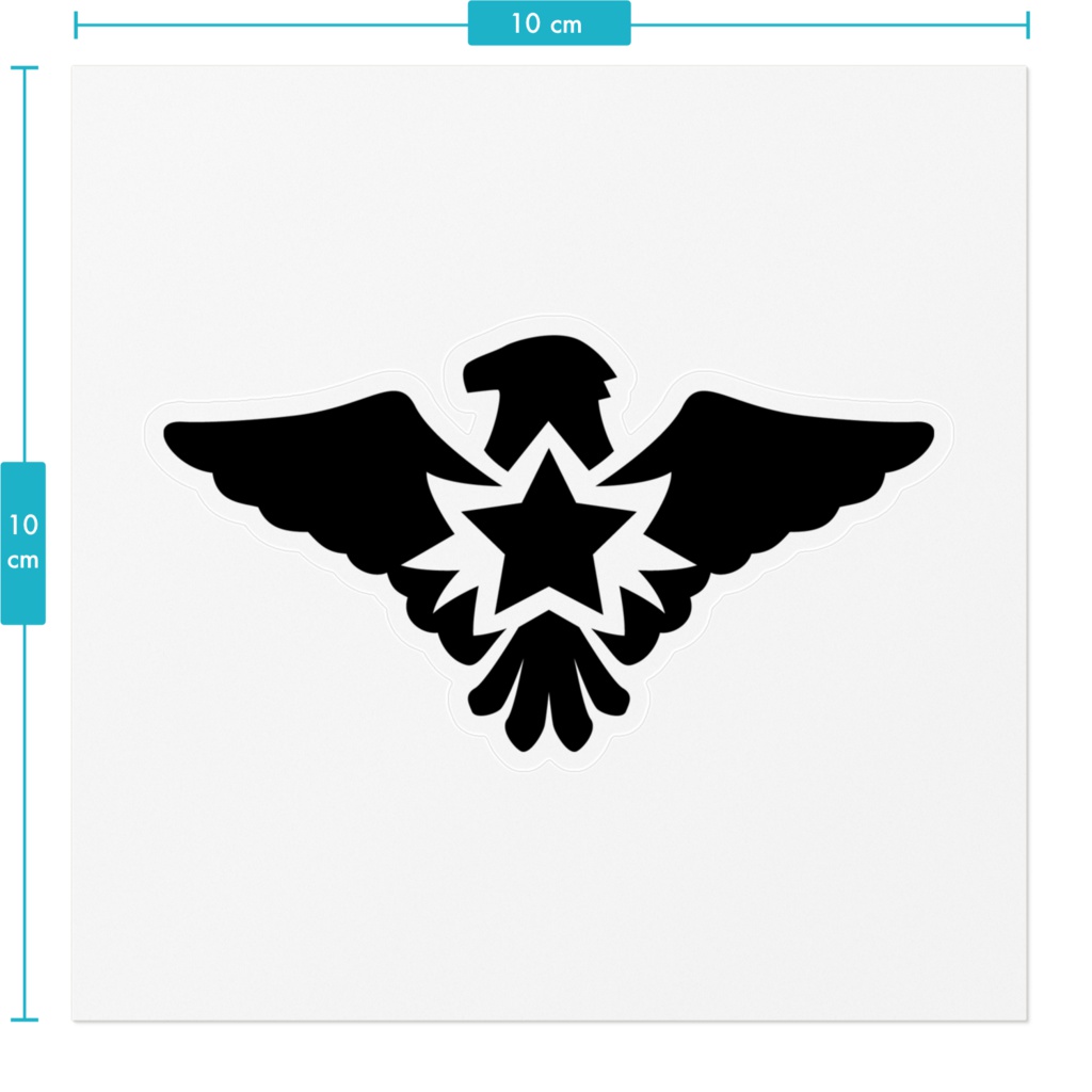 シルエットSアイコンステッカー