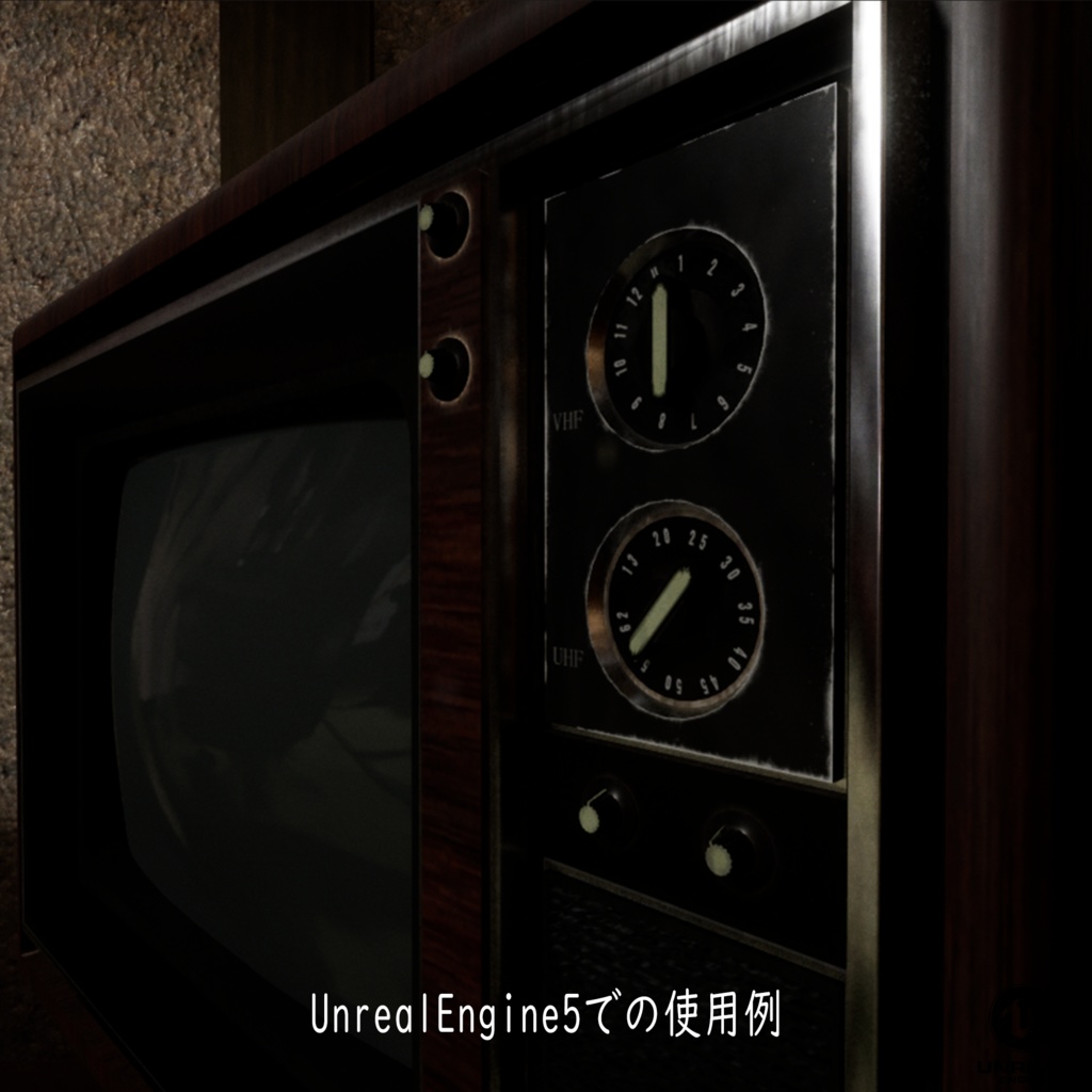 【昭和レトロ】アナログテレビ3色セット【3Dモデル】