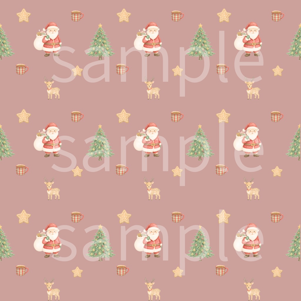 【クリスマス】デザインペーパー 8枚セット/手帳、壁紙、素材背景