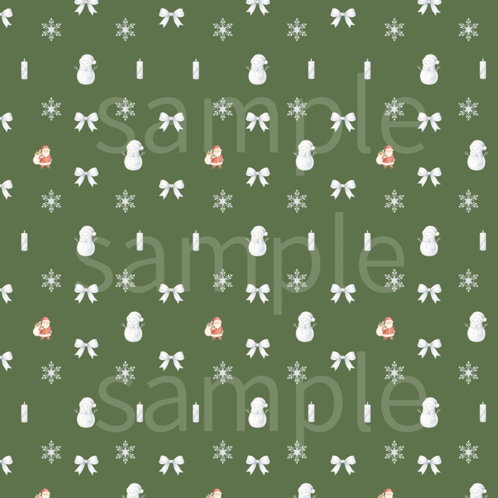 【クリスマス】デザインペーパー 8枚セット/手帳、壁紙、素材背景