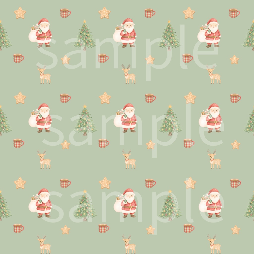 【クリスマス】デザインペーパー 8枚セット/手帳、壁紙、素材背景