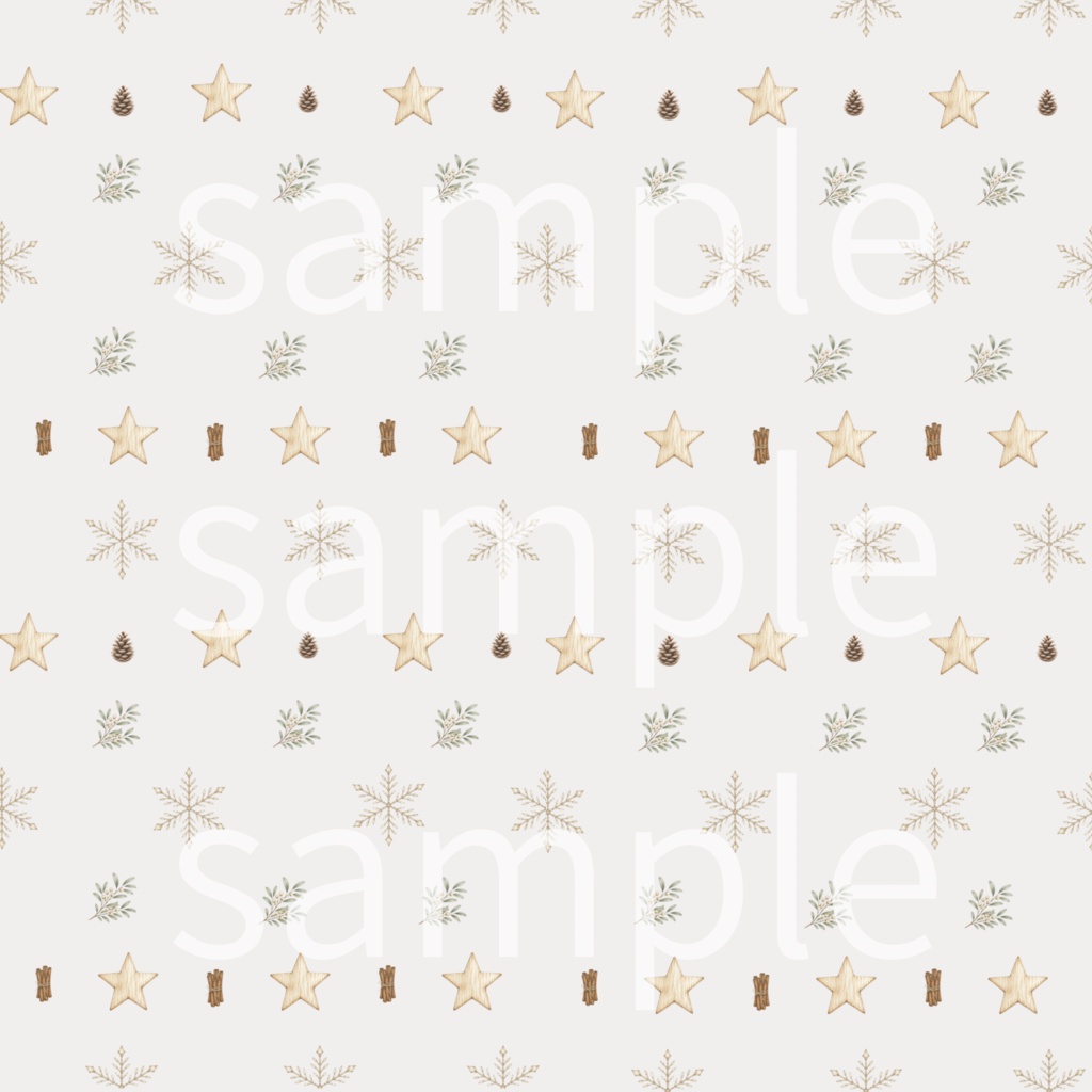 【クリスマス】デザインペーパー 8枚セット/手帳、壁紙、素材背景