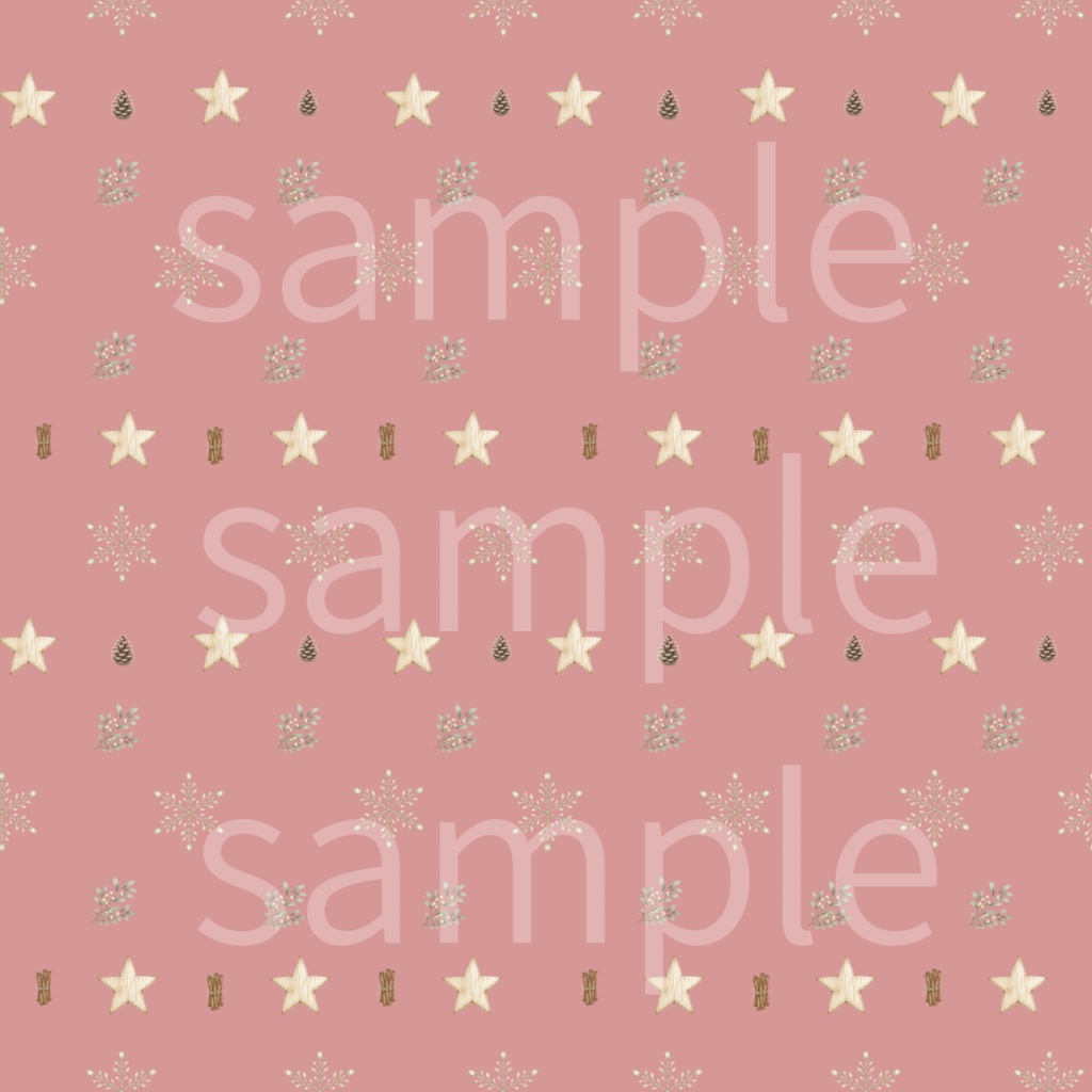 【クリスマス】デザインペーパー 8枚セット/手帳、壁紙、素材背景