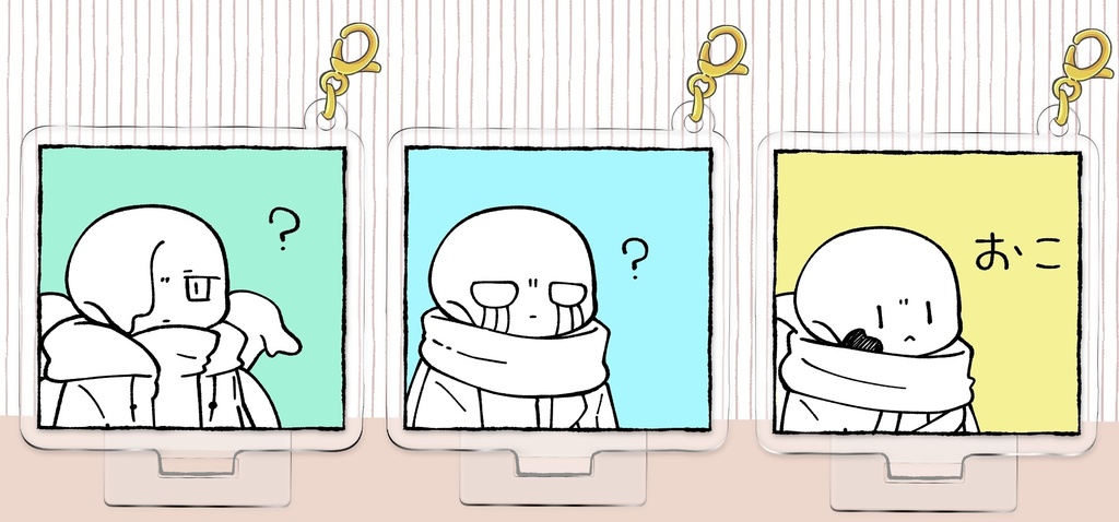 漫画コマ風アクリルスタンド