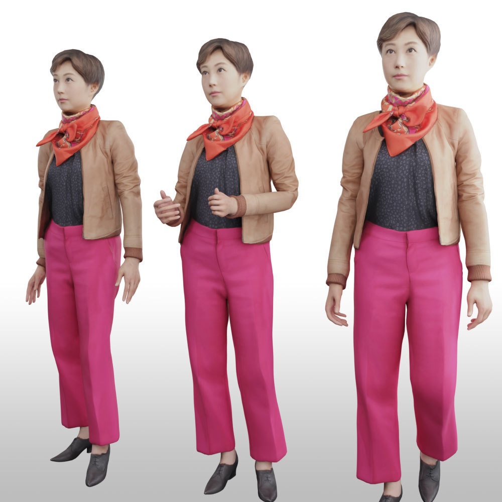 無料VRMリアルアバター【VRChat/Cluster】 195_Uta